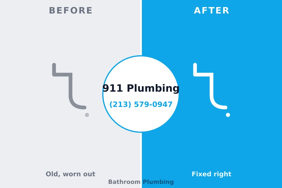 Before and after: plumbing repair Trenton, MO